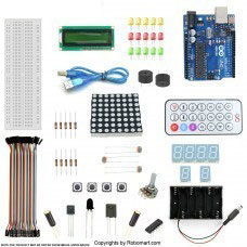  ARDUINO UNO R3+1602 LCD STARTER KIT WITH 17 BASIC ARDUINO PROJECTS