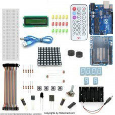  ARDUINO UNO R3+PROTOTYPE SHIELD STARTER KIT WITH 17 BASIC ARDUINO PROJECTS