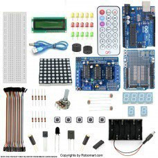  ARDUINO UNO R3+L293D MOTOR DRIVE SHIELD STARTER KIT WITH BASIC ARDUINO PROJECTS