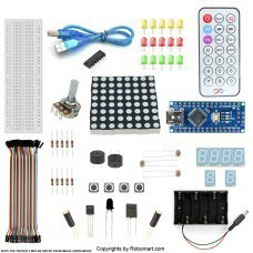  Nano V3 Starter Kit With 16 Basic Arduino Projects