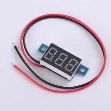 3 Digit LED Voltage Panel Meter - 2 Wire - 3 to 29.9V DC