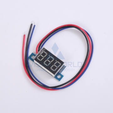 3 Digit Mini LED Current Panel Meter - 0 to 4.99A DC Open type