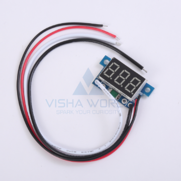 3 Digit Mini LED Current Panel Meter - 0 to 1A DC Open type