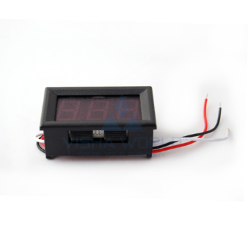 3 Digit LED Voltage Panel Meter - 0 to 99.9V DC