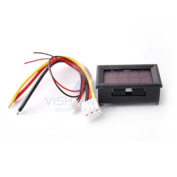 3 Digit LED Voltage & Current Panel Meter 0 to 99.9V DC & 0 to 9.99A DC