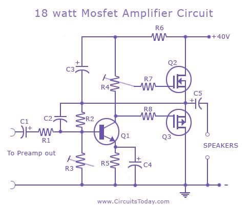 stereo amplifier circuit BA5417