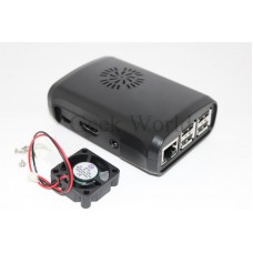 Black Case with Fan for Raspberry Pi 2