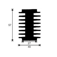 HeatSink Type PI13 - 80 mm [K3] Power Diodes / SCR-Heatsinks