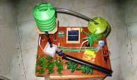 Solar irrigation with garden light – new model
