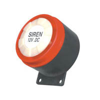 Red Black Siren 55 x 52 12VDC 110dB 100mA-Siren